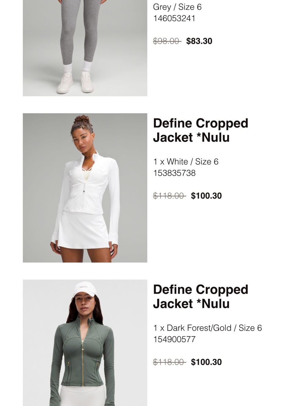 lululemon athletica White Zip-Up Athletic Jacket - Picture 2 of 2